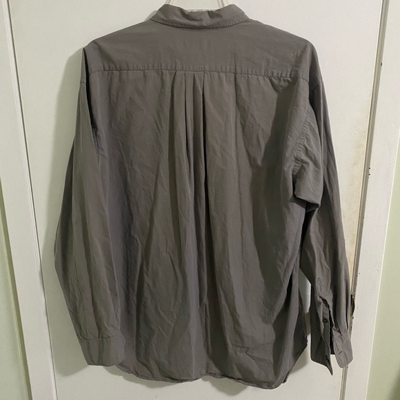 Banana Republic grey long sleeve button down shirt XL mens - Picture 3 of 6